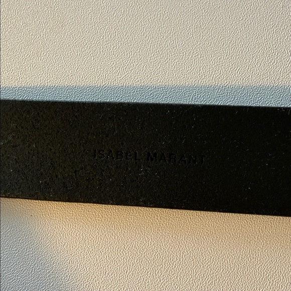 Authentic Isabel Marant Black Leather Belt S - Peg-In-Hole Closure Made in Italy - Picture 6 of 6